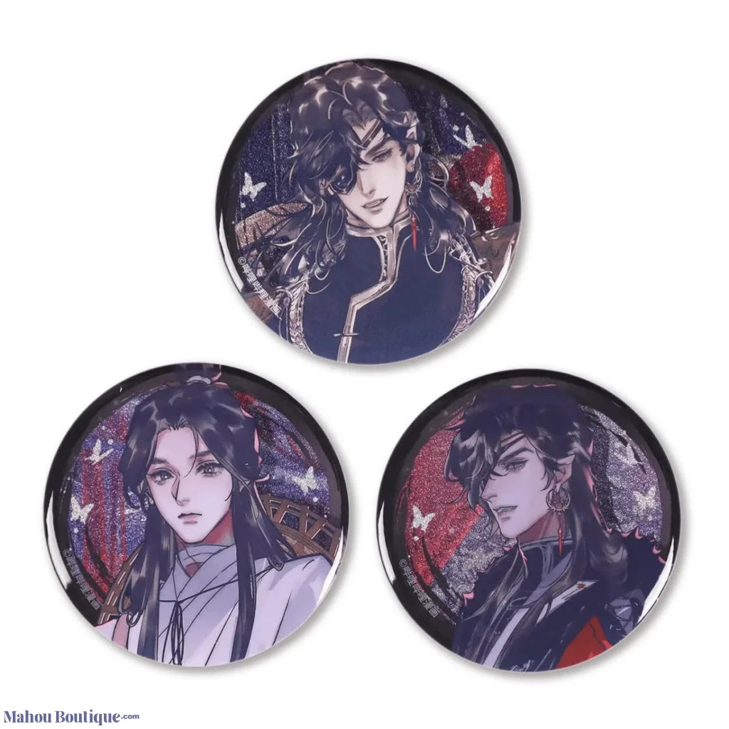 Bemoe X Heaven Officials Blessing - Xie Lian San Lang Hua Cheng Badges Anime Badge