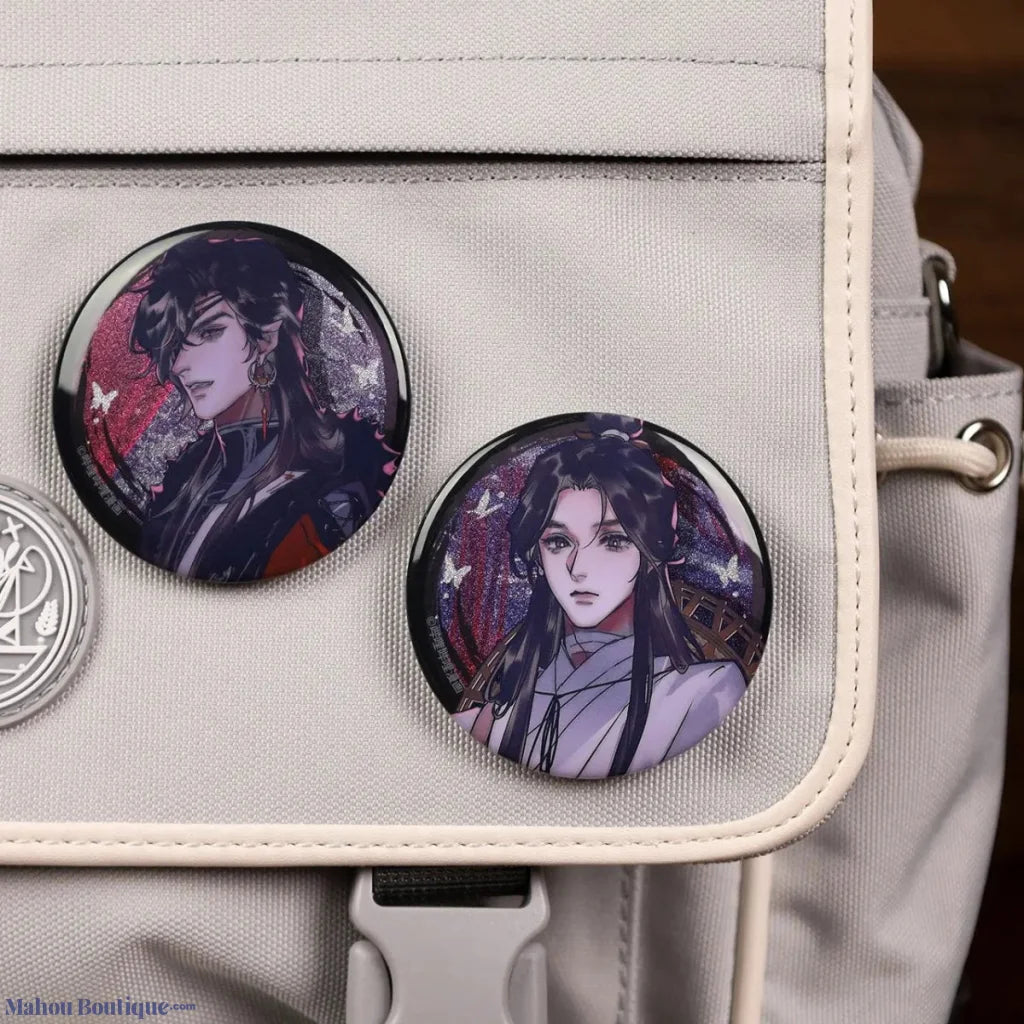 Bemoe X Heaven Officials Blessing - Xie Lian San Lang Hua Cheng Badges Anime Badge