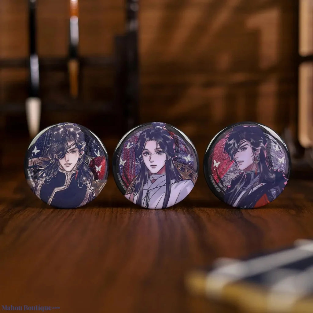 Bemoe X Heaven Officials Blessing - Xie Lian San Lang Hua Cheng Badges Anime Badge