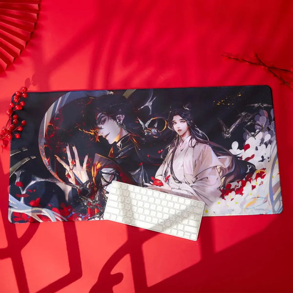 Bemoe X Heaven Officials Blessing - Desk Mouse Pad Xie Lian & Hua Cheng Dark Spirits Ying Mi Zong