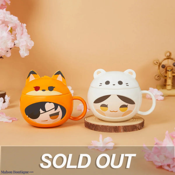 Bemoe X Heaven Officials Blessing - Xie Lian Ferret & Hua Cheng Fox Cute Ceramic Mug Coffee Tea Cups