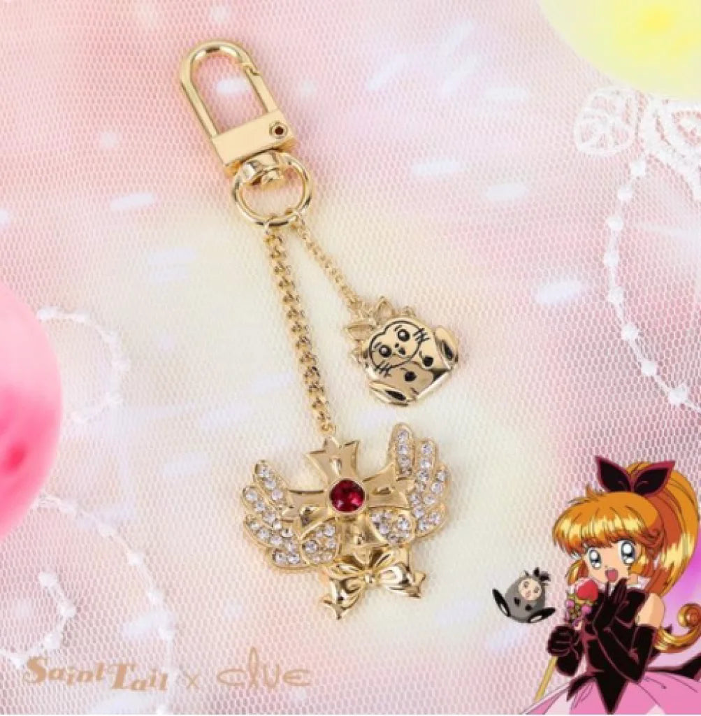 Clue X Saint Tail - Elegant Charmed Keychains Ruby Wings Keychain / Included