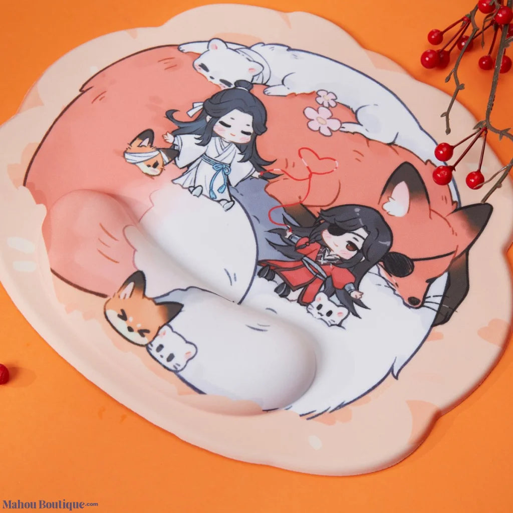 Heaven Officials Blessing - Hua Cheng & Xie Lian Fox Desk Mouse Pad 270*320Mm Pads Blotters