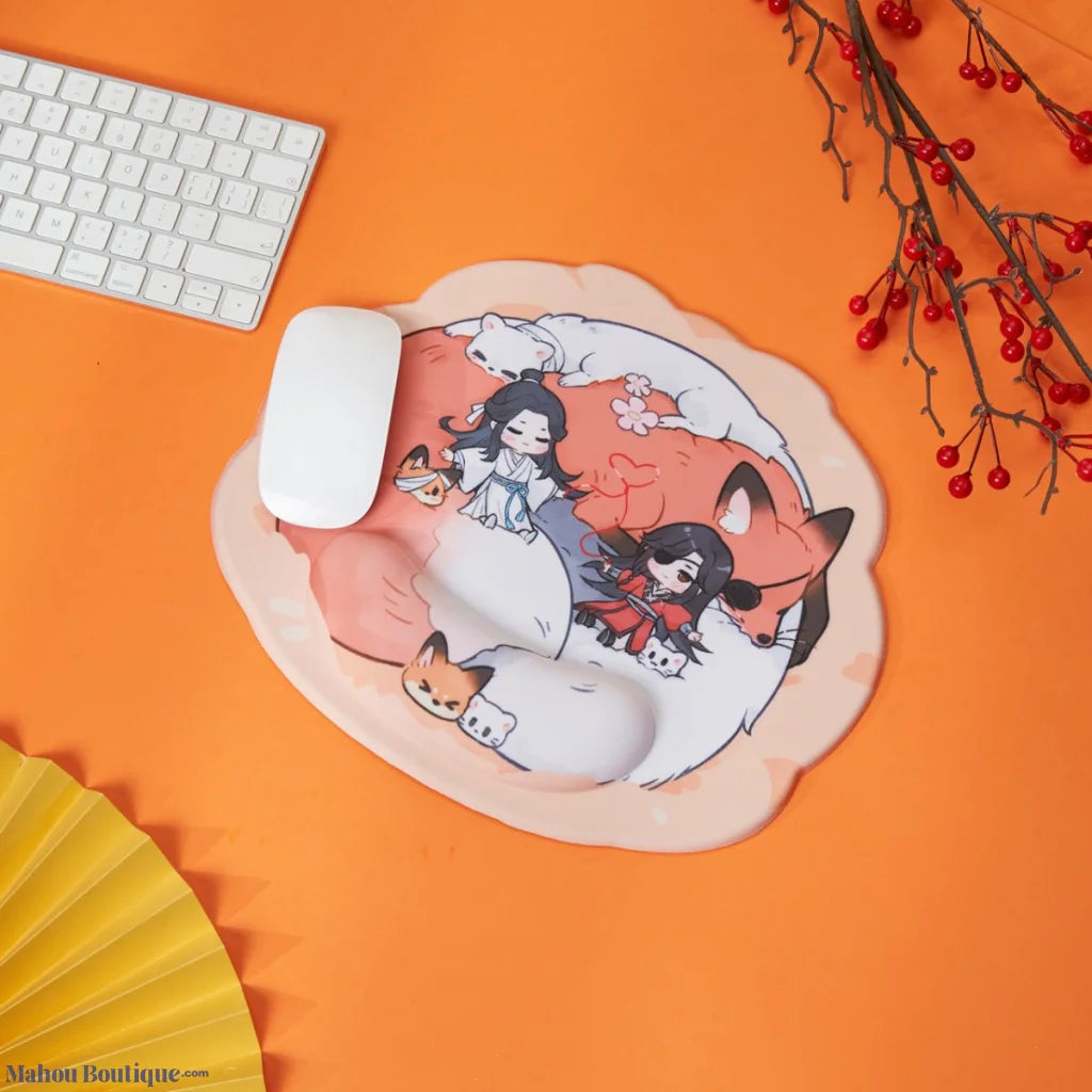 Heaven Officials Blessing - Hua Cheng & Xie Lian Fox Desk Mouse Pad 270*320Mm Pads Blotters