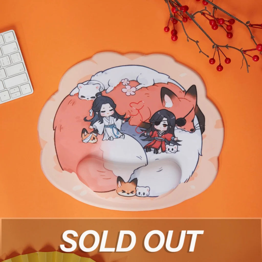 Heaven Officials Blessing - Hua Cheng & Xie Lian Fox Desk Mouse Pad 270*320Mm Pads Blotters