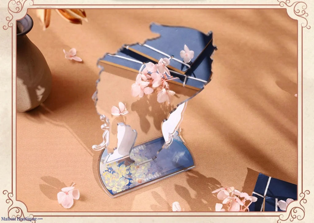 Heavens Official Blessing X Bemoe -Flower Shadow Swaying Series Acrylic Desktop Decorative Mirror