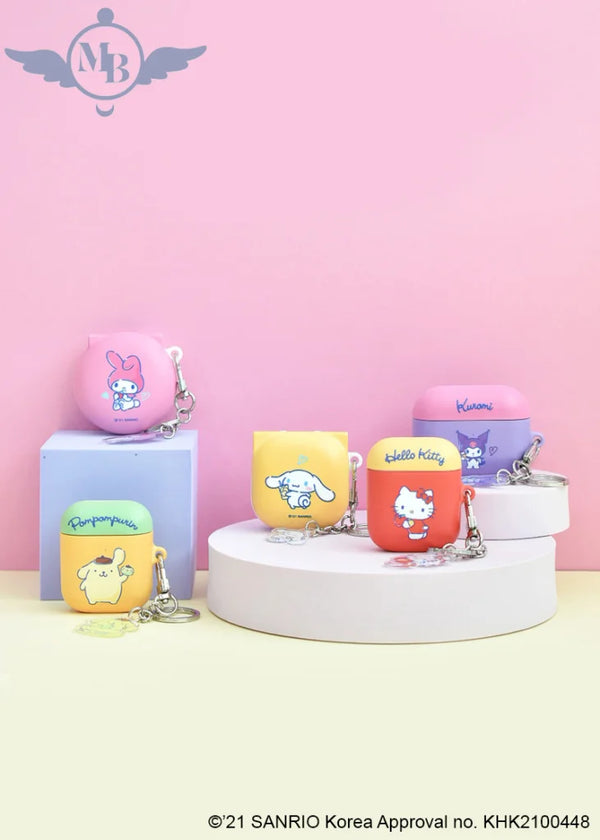 Hello Kitty & Friends Airpods Case Cover Matching Dangler - Sanrio Korea Airpods