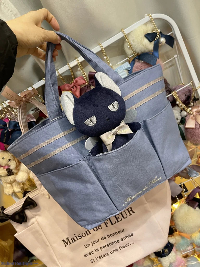 Mahou Boutique Cardcaptor Sakura Spinel x Maison De Fleur Blue Tote Bag & Spinel Doll - Japanese Magical Girl Bag Official Merchandise