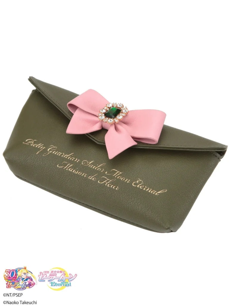 Mahou Boutique MDF x Sailor Moon Ribbon Bow Makeup Bag - Maison De Fleur Sailor Mercury Mars Moon Chibi Jupiter Venus Official Merchandise