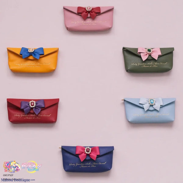 Mahou Boutique MDF x Sailor Moon Ribbon Bow Makeup Bag - Maison De Fleur Sailor Mercury Mars Moon Chibi Jupiter Venus Official Merchandise