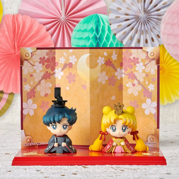 Megahouse X Sailor Moon - Usagi And Mamoru Petit Chara Hinamatsuri (Usagi & Set) Figurines