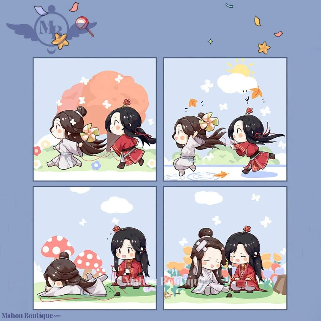 Mahou Boutique x Heaven Official's Blessing - Huacheng & Xie Lan White Umbrella | Tian Guan Ci Fu | San Lang x Xie Lian Fan Gift