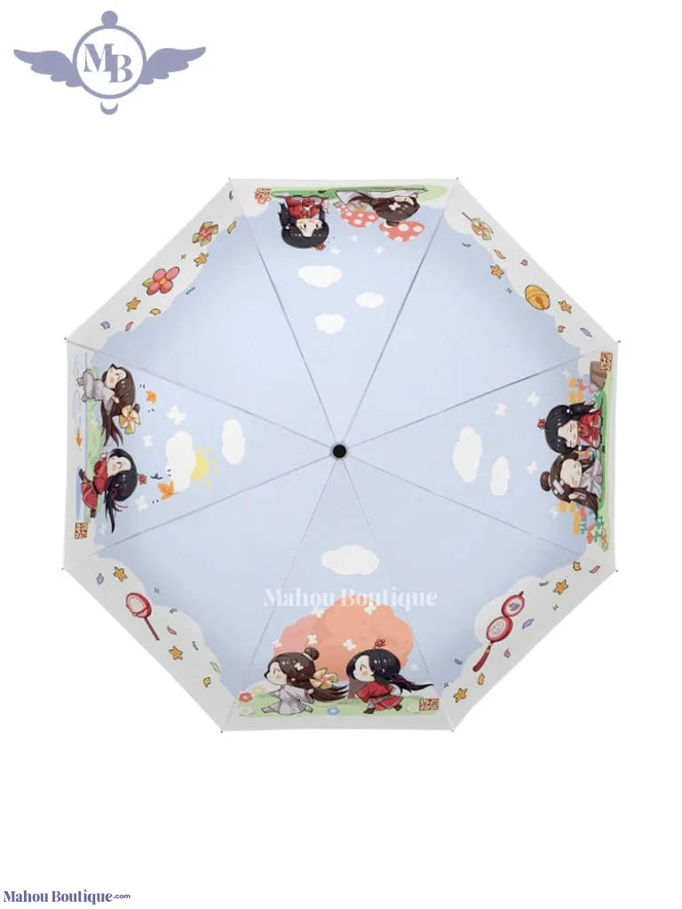 Mahou Boutique x Heaven Official's Blessing - Huacheng & Xie Lan White Umbrella | Tian Guan Ci Fu | San Lang x Xie Lian Fan Gift