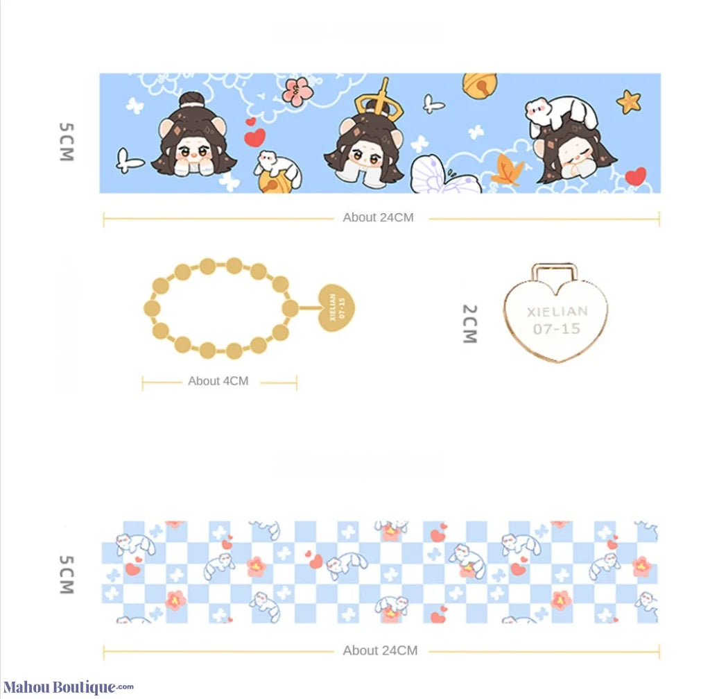 Minidoll X Heaven Officials Blessing - Xie Lian & San Lang Hair Scrunchy Set With Or Without Pendant