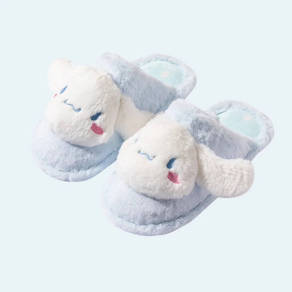 Miniso - Cinnamoroll Fluffy House Slippers Miniso X Sanrio Blue / Adult Us W 7.5-9 | Eu 38-39 250 Mm