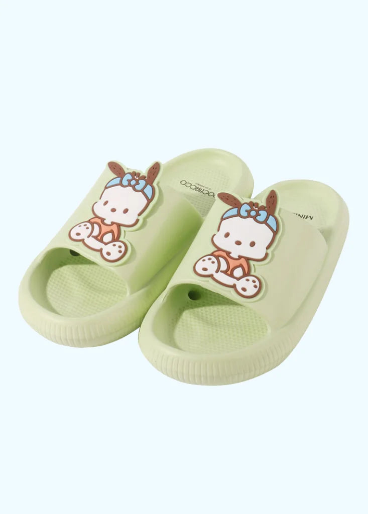 Miniso - Pochacco My Melody & Cinnamoroll Eva Slippers Miniso X Sanrio Green / Adult Us W 7.5-9 | Eu