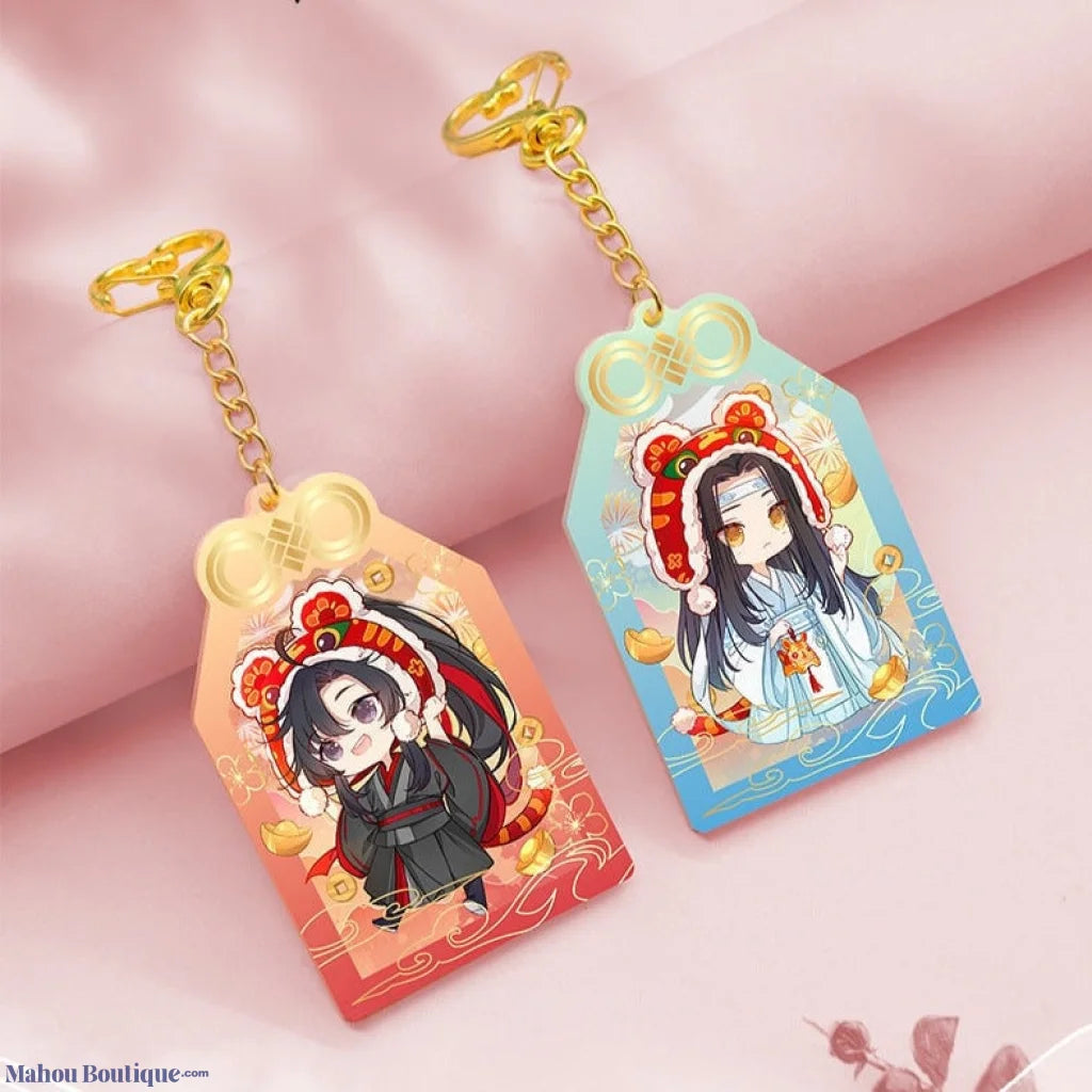 Mahou Boutique Nan Man She x Mo Dao Zu Shi Characters Omamori Keychains (group 1) Licensed Merchandise