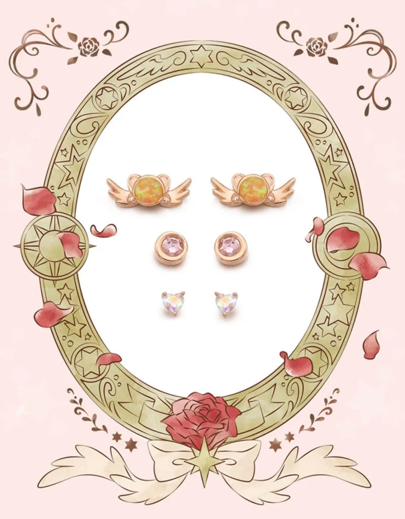 Mahou Boutique OST x Cardcaptor Sakura 925 Sterling Silver Kero Keroberos Earrings & Bracelet - Korea Licensed Official Merchandise