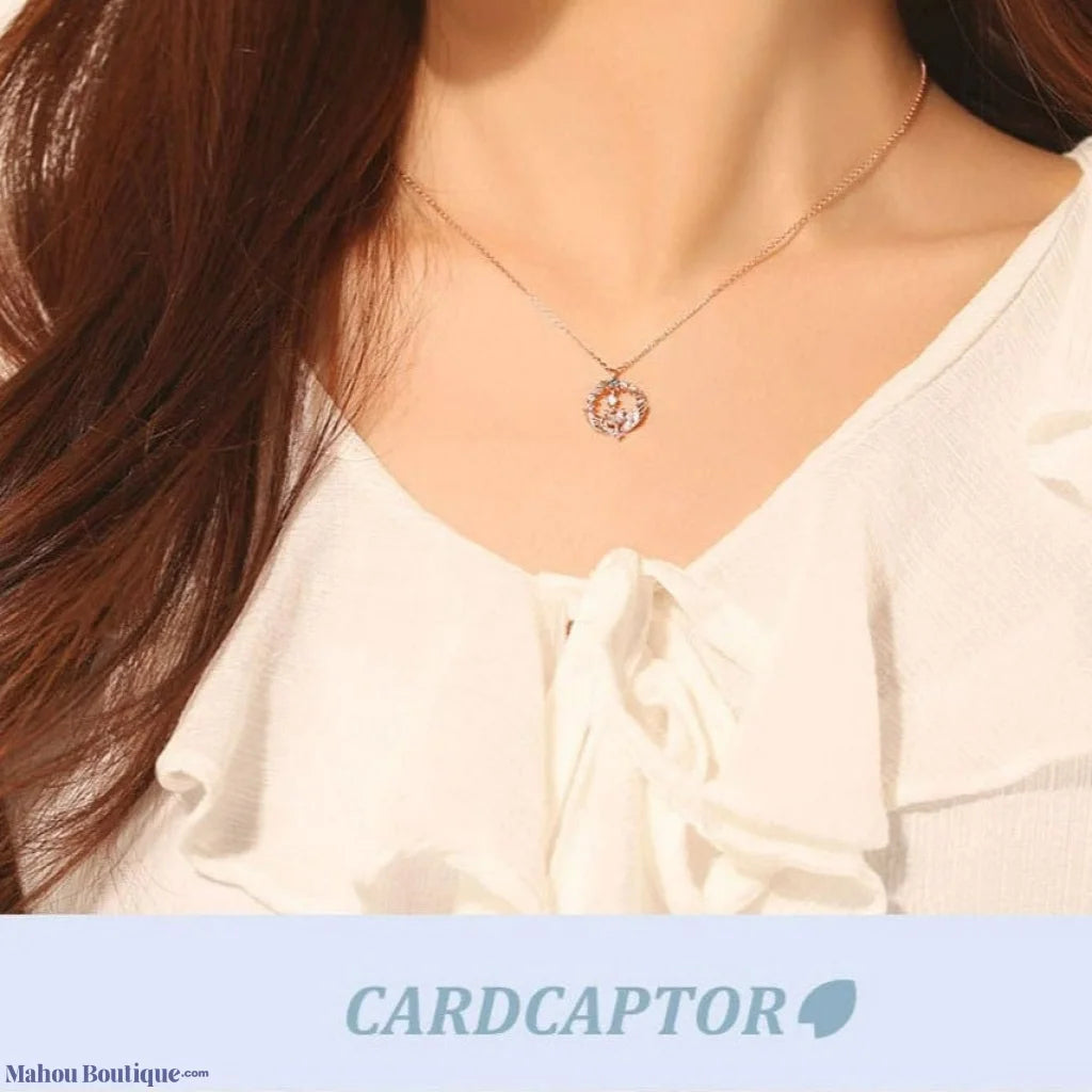 Mahou Boutique OST x Cardcaptor Sakura 925 Sterling Silver Rose Gold Pendant Necklaces - Korea Licensed Official Merchandise