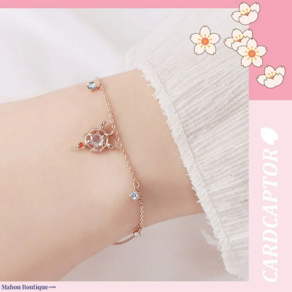 Mahou Boutique OST x Cardcaptor Sakura 925 Sterling Silver Rose Gold - Pendants Bracelets - Korea Licensed Official Merchandise