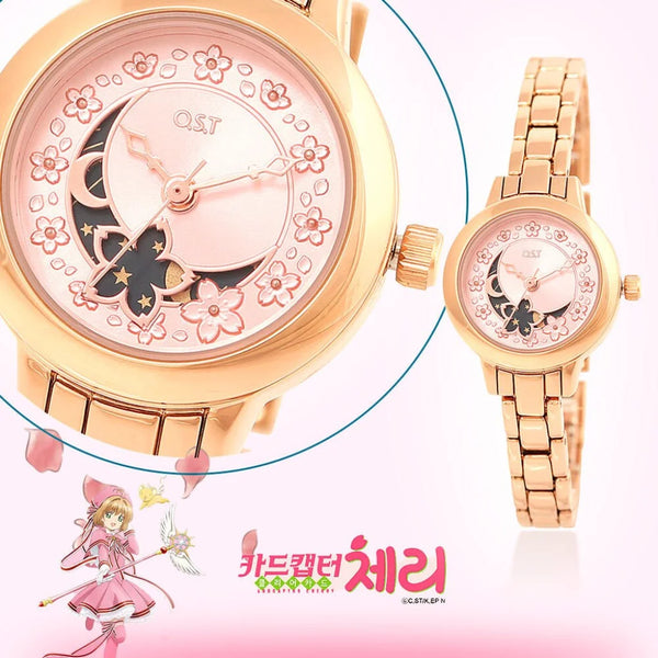 Mahou Boutique OST x Cardcaptor Sakura Cherry Blossom & Moon Wrist Watch OST x Cardcaptor Sakura - Korea Licensed Official Merchandise