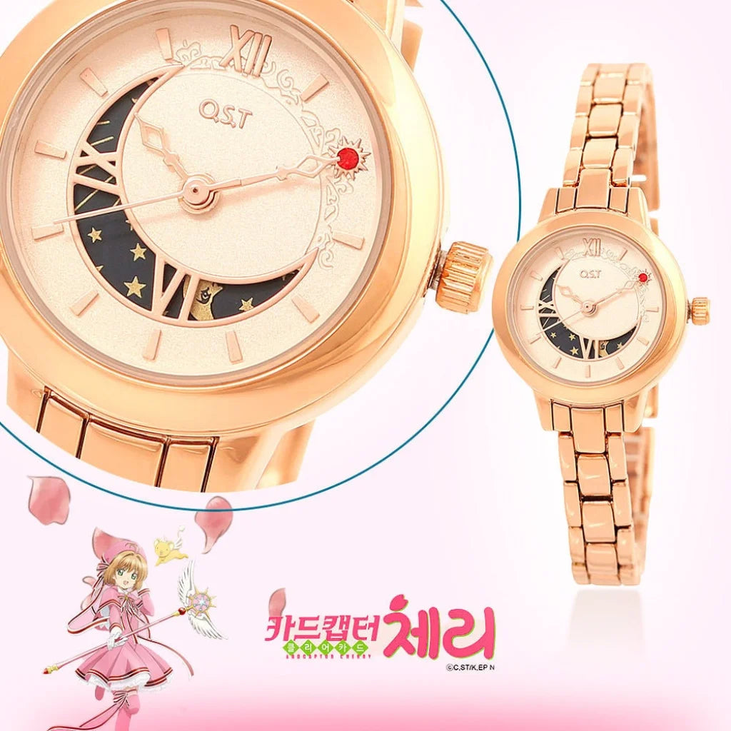 Mahou Boutique OST x Cardcaptor Sakura Cherry Blossom & Moon Wrist Watch OST x Cardcaptor Sakura - Korea Licensed Official Merchandise