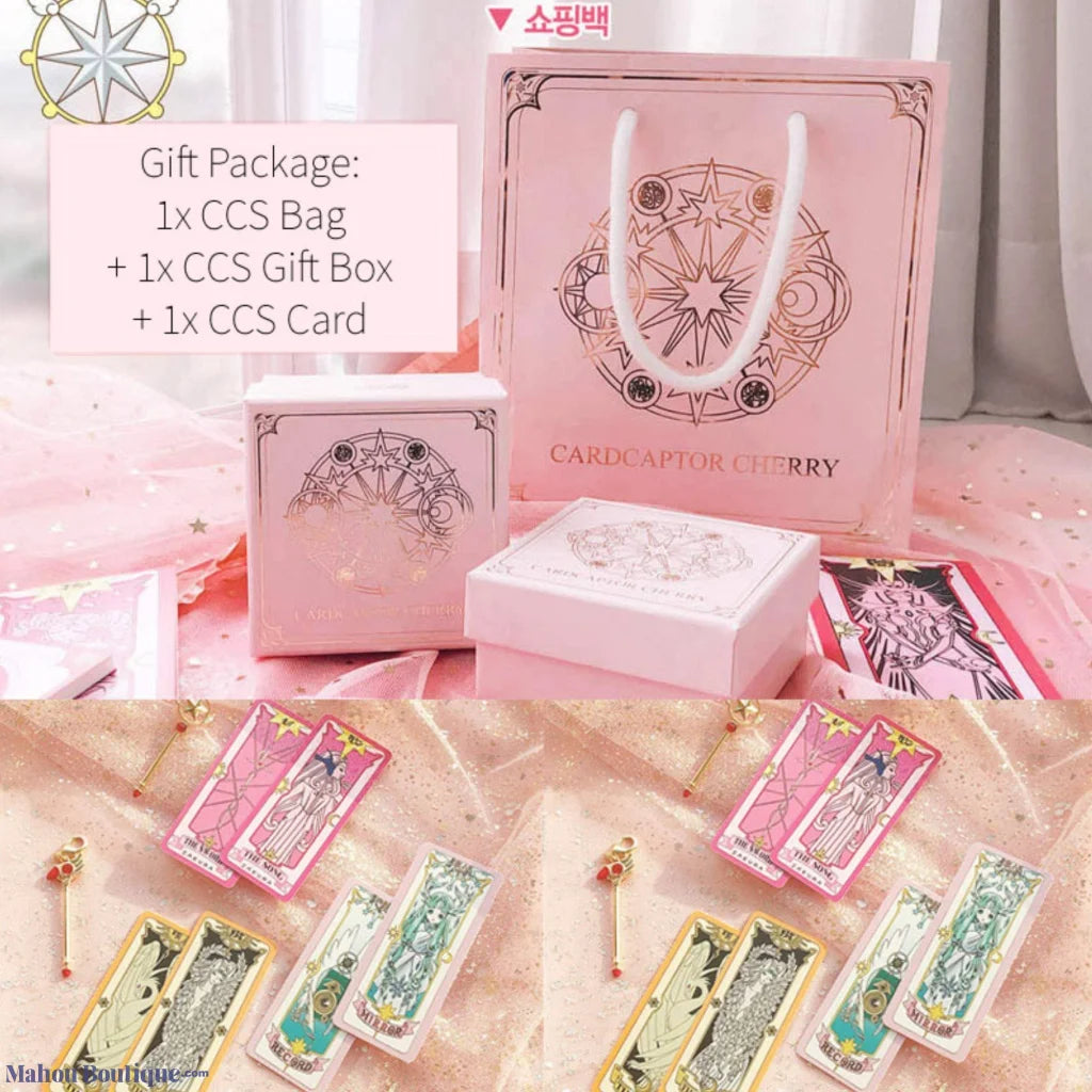 Mahou Boutique OST x Cardcaptor Sakura 925 Sterling Silver Rose Gold Pendant Necklaces - Korea Licensed Official Merchandise
