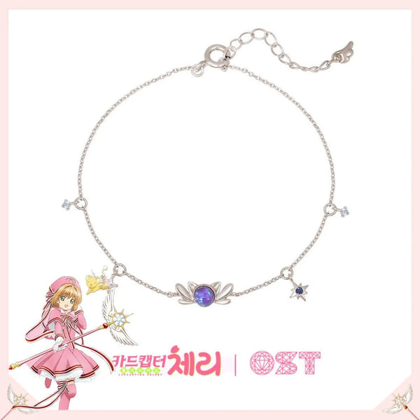 Mahou Boutique x OST Cardcaptor Sakura Kero & Spinel 925 Sterling Silver Pendants Bracelets - Korea Licensed Official Merchandise