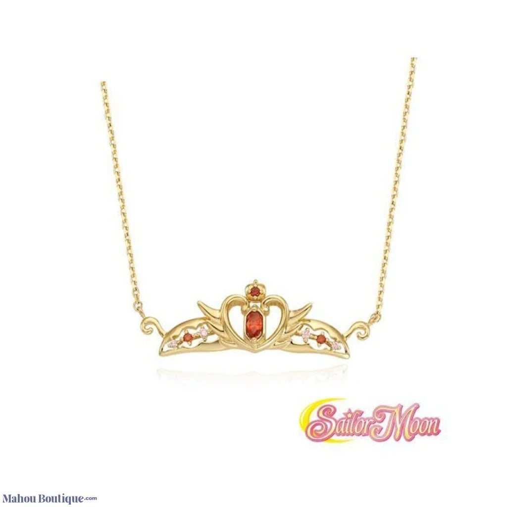 Mahou Boutique OST x Sailor Moon - 925 Silver Usagi Tsukino Crown Serenity Tiara Necklace - Korea Licensed Official Merchandise