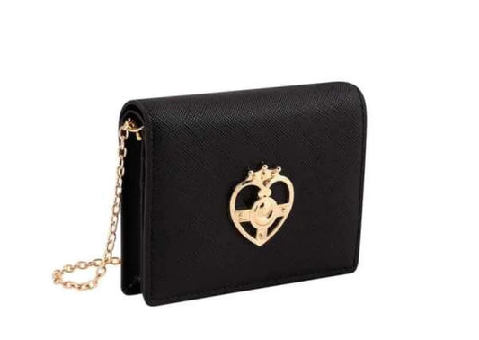 Ost X Sailor Moon - Cosmic Heart Compact Card Wallet On Chain Black
