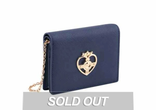 Ost X Sailor Moon - Cosmic Heart Compact Card Wallet On Chain Navy
