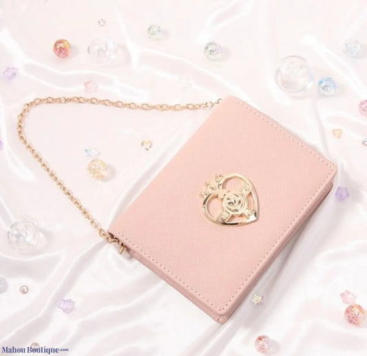 Ost X Sailor Moon - Cosmic Heart Compact Card Wallet On Chain Pink