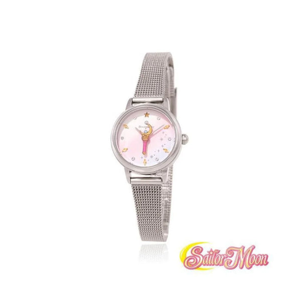 Ost X Sailor Moon - Rainbow Crescent Power Staff Mesh Watch Silver Watches