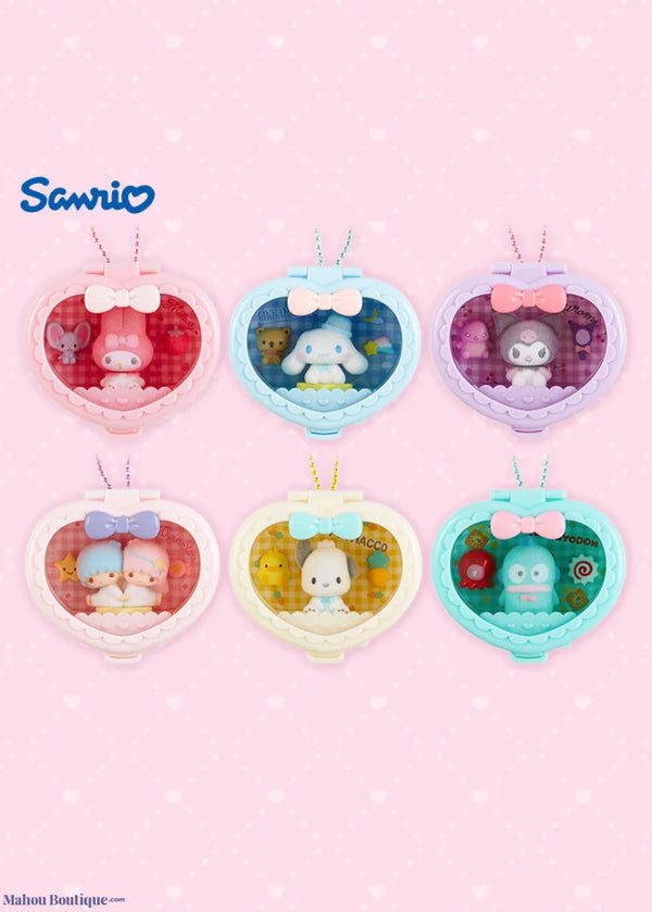 Sanrio Japan - Sanrio Heart Attack Compact Mirror With Keychain Japan Handbag & Wallet Accessories