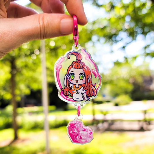 Sugar Rune - Chocolat Meilleure Magical Girl Keychain | Amour Cherry Keychains