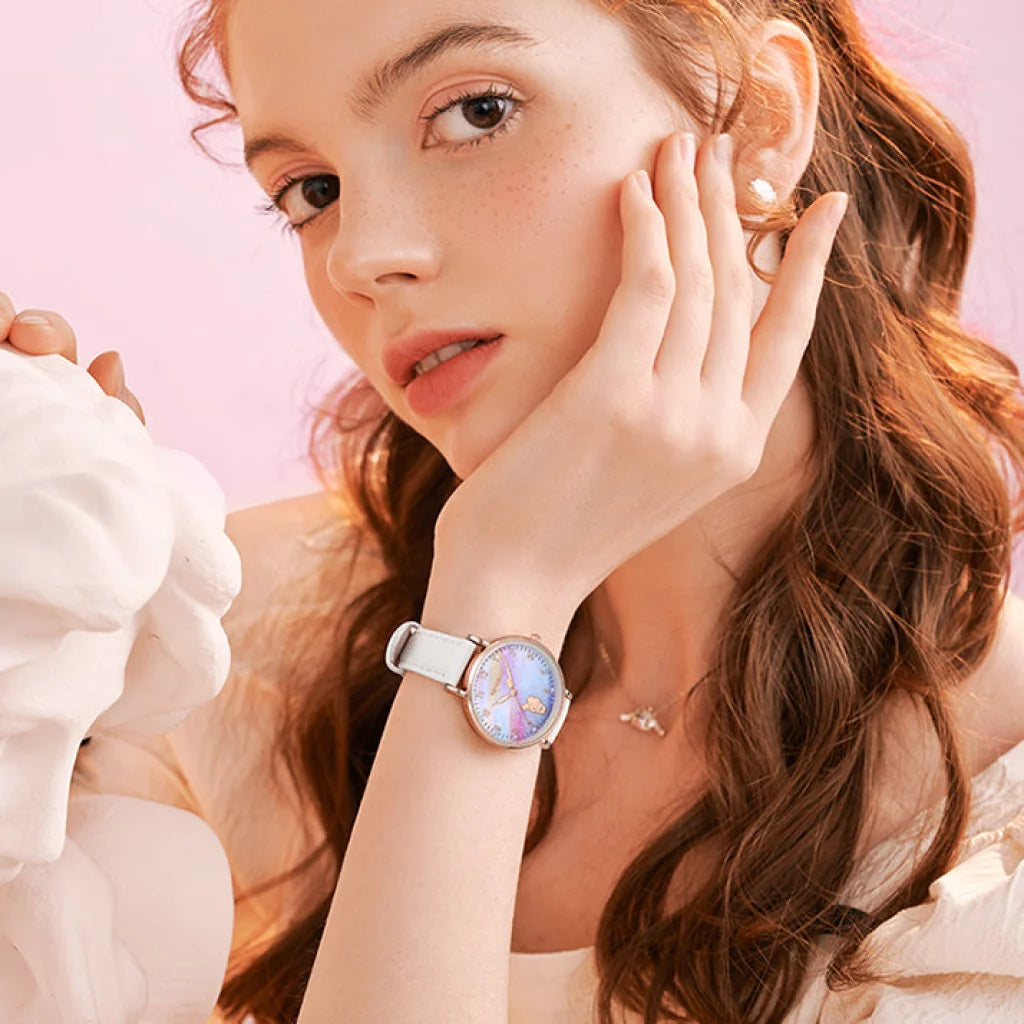 Tide Color X Sanrio - My Melody Stars Leather Daily Elegance Wrist Watches Watches