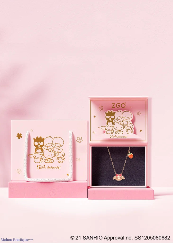 Sweet My Melody sterling silver necklace with pendants - TIDE COLOR x SANRIO - Korean Fashion - magic COSMOS St.